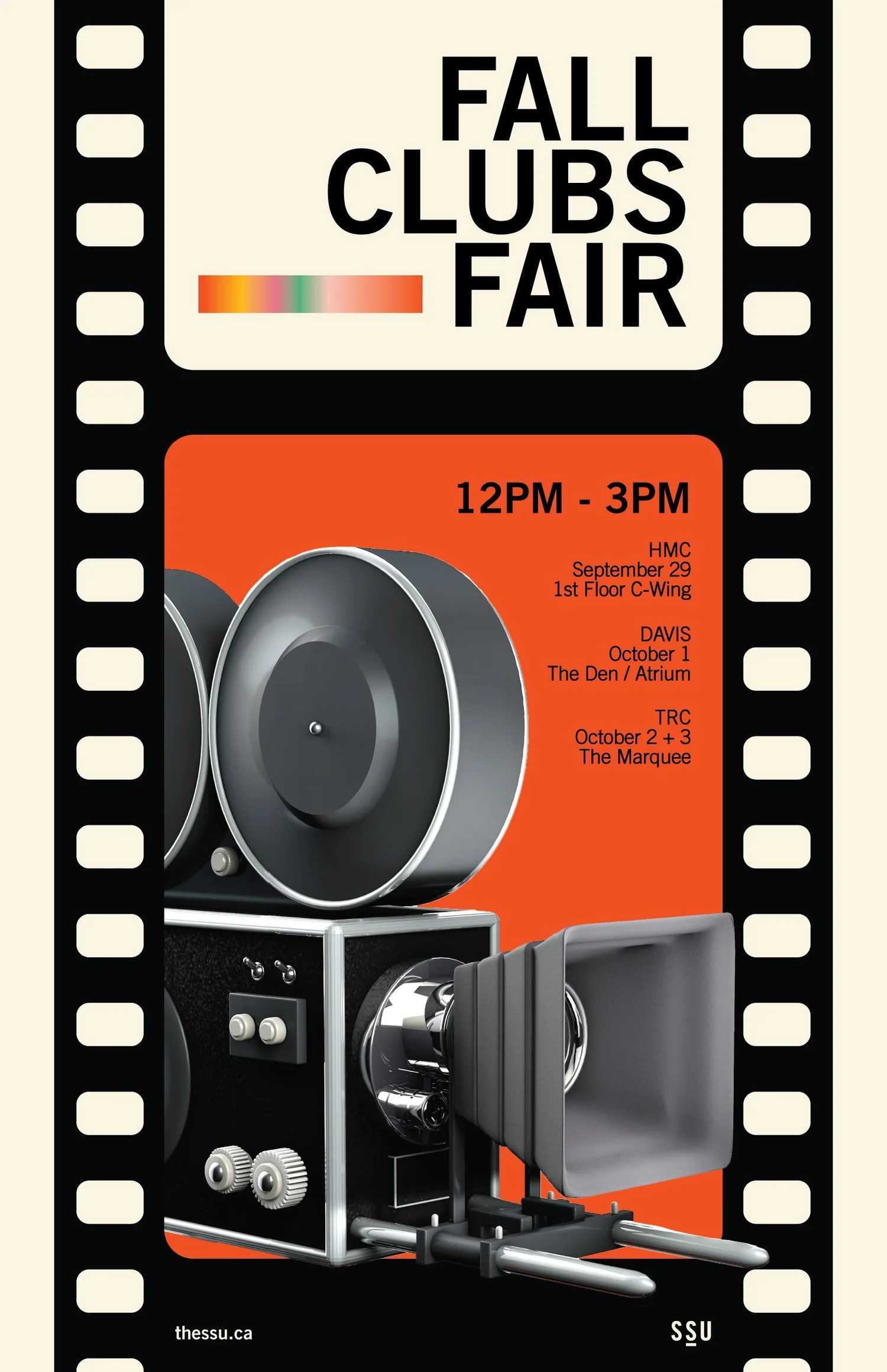 Fall Clubs Fair 2025 (All Campuses) — Sheridan Student Union