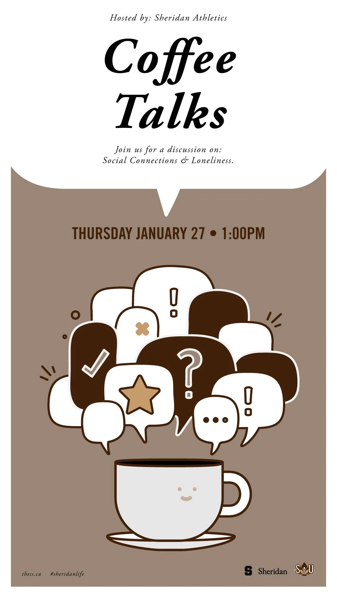 Coffee Talks Social Connections & Loneliness — Sheridan Student Union