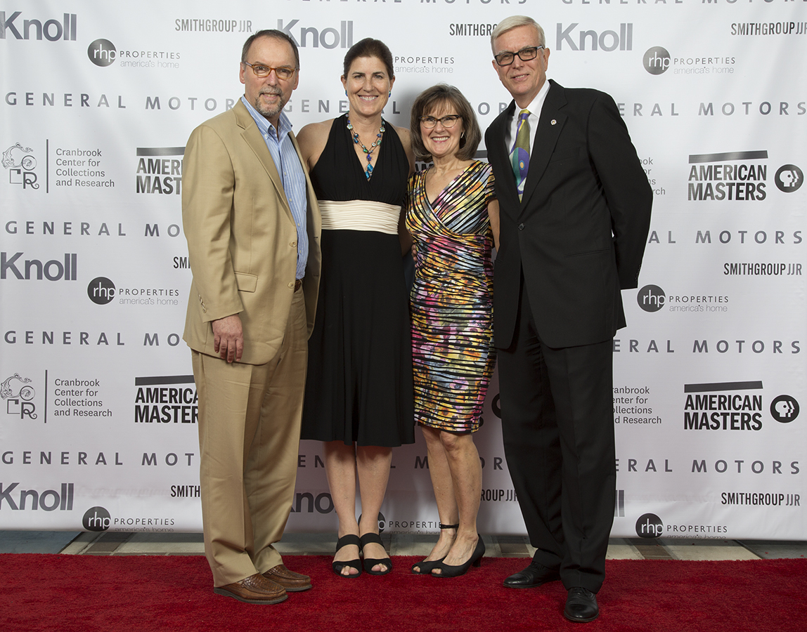 Dennis McGowan, Tamara Burns, Jane Hopkins and Gene Hopkins on the Red Carpet at the Cranbrook Art Museum