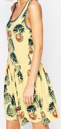 ASOS Pineapple Jersey Dress