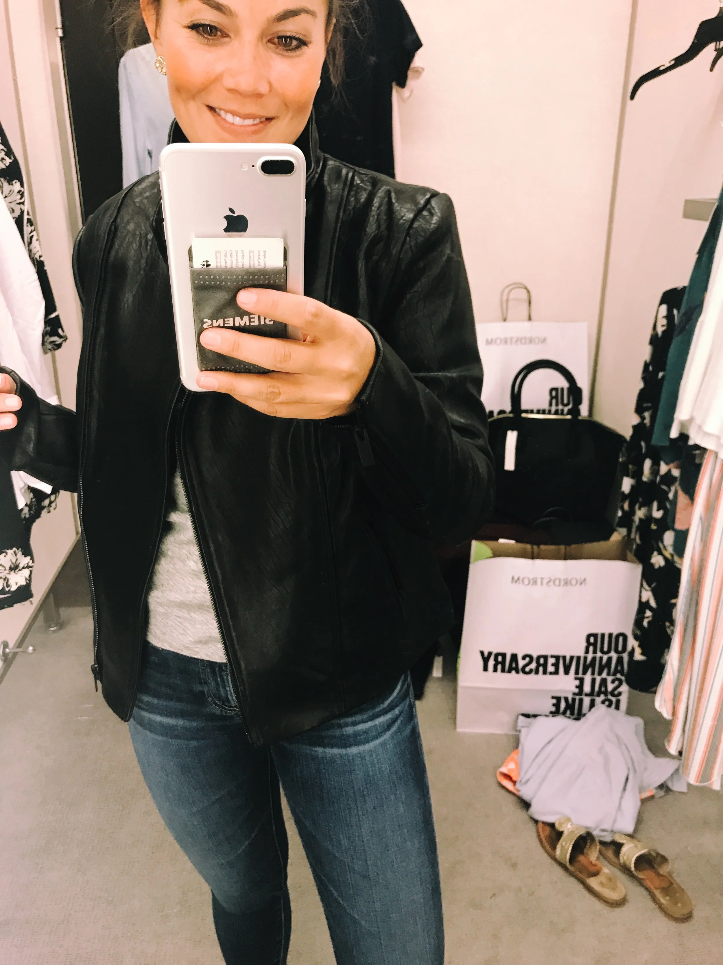 Faux leather jacket $89.90 // Leather Jacket $249.90 // Leather Jacket $199.90