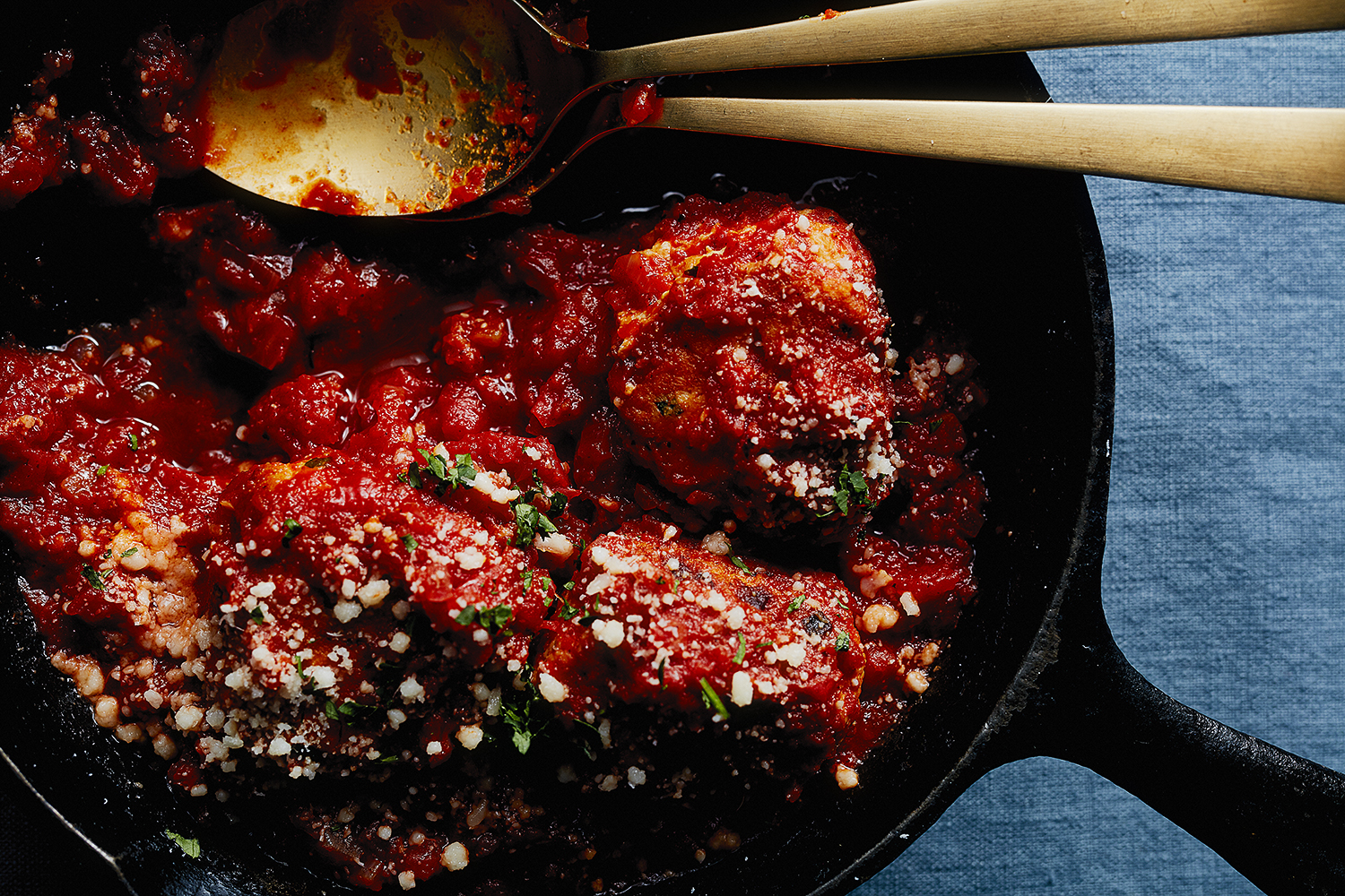 Chicken Meatballs with Mozzarella-Garlic Bread and Charred Broccoli — 0046.jpg