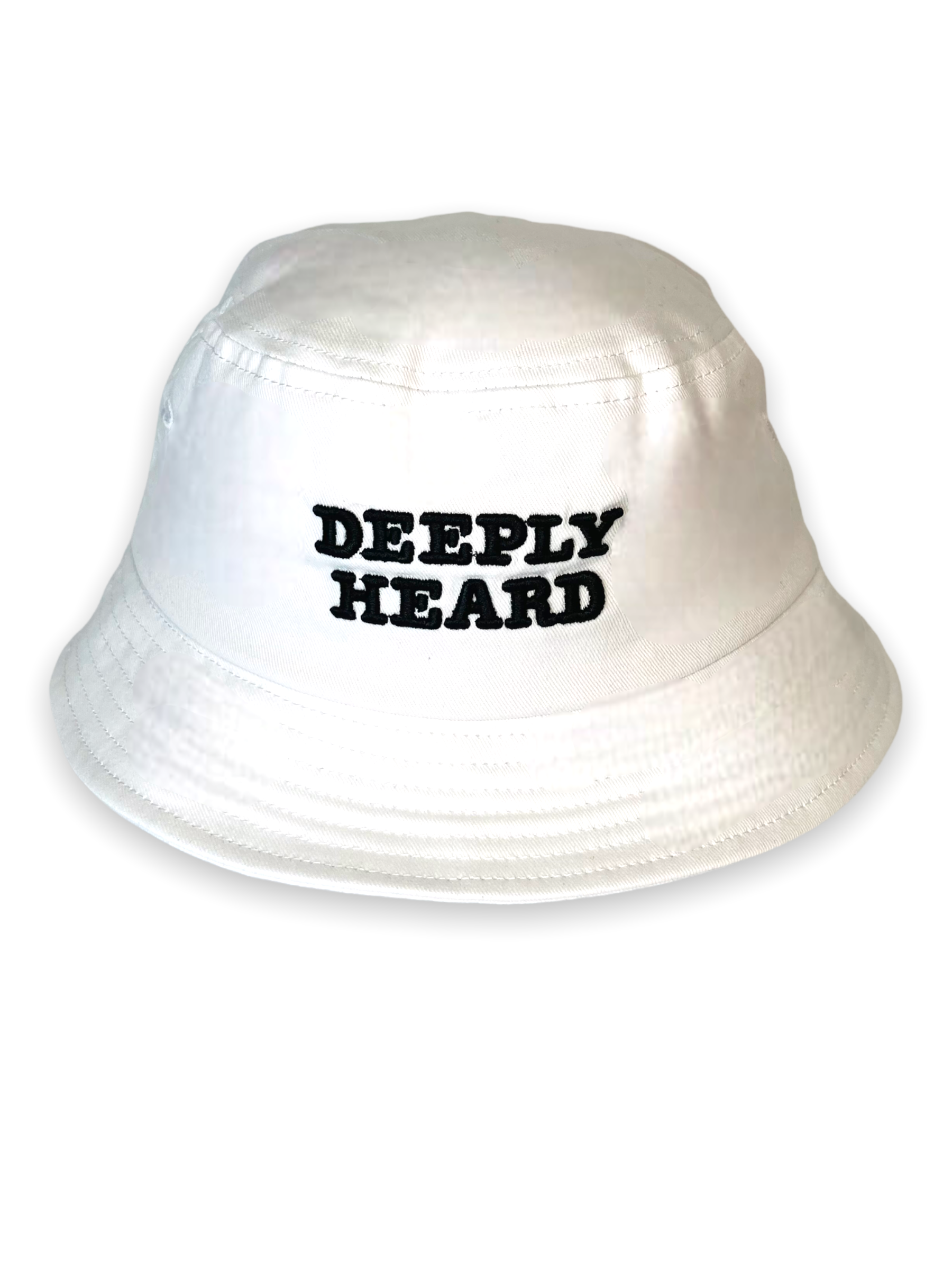 Deeply Heard Bucket Hat White