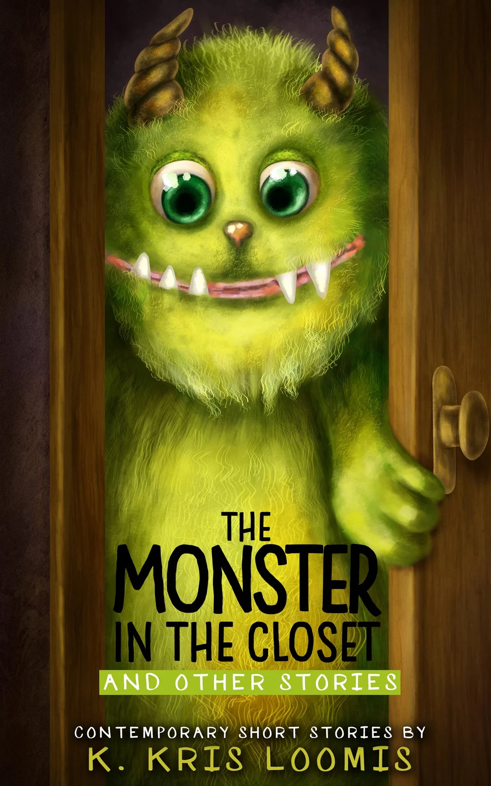 The Monster in the Closet illustrated children's book cover design by iLoveMyCover