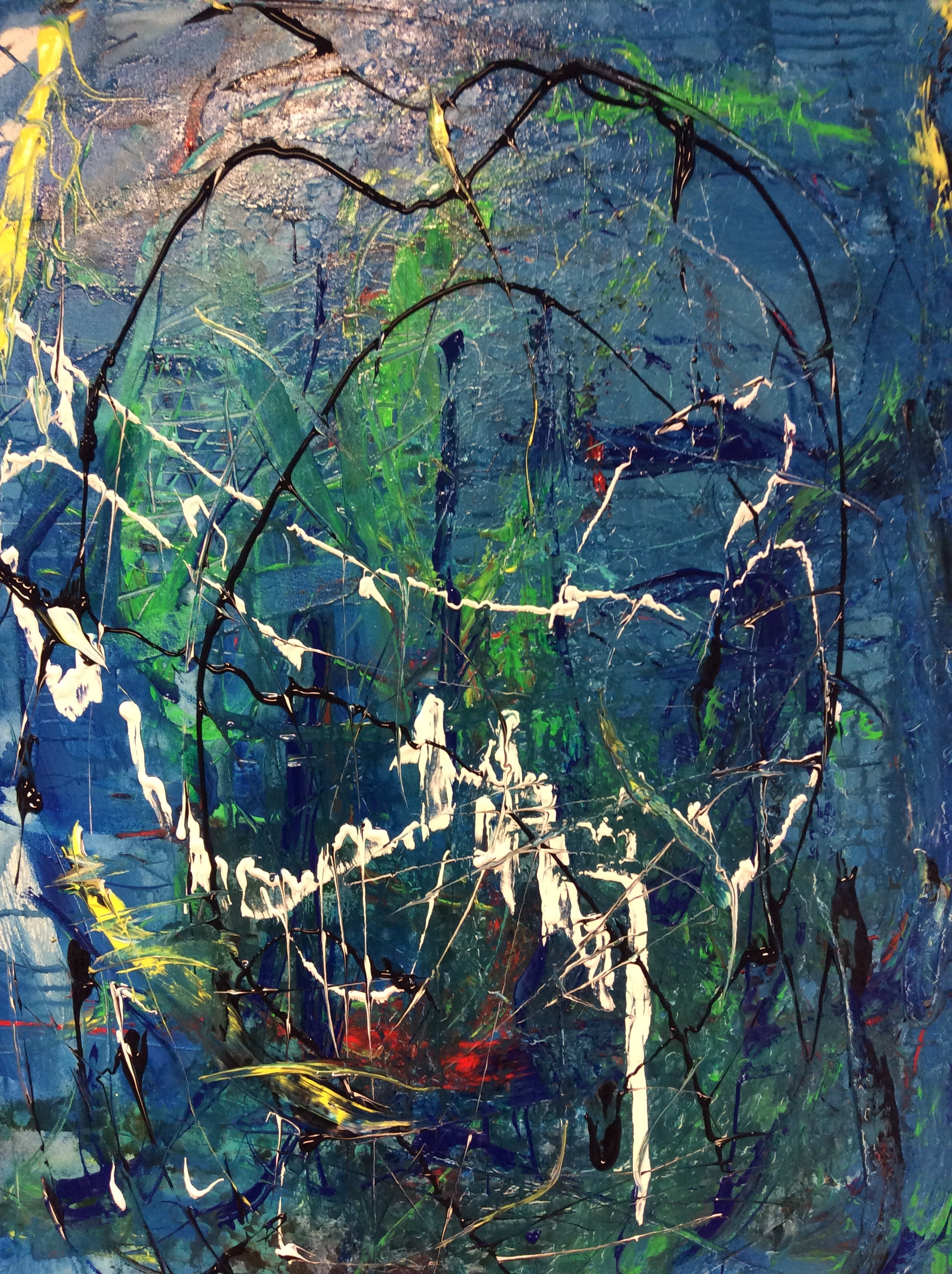 Keijumetsä, Acryl, 2015, (myyty)