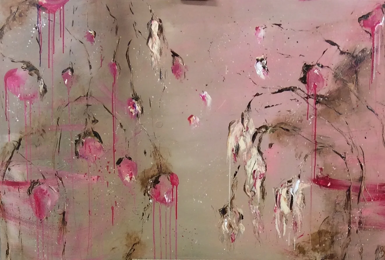 La Vie En Rose, Acryl, 150x100, (myyty)