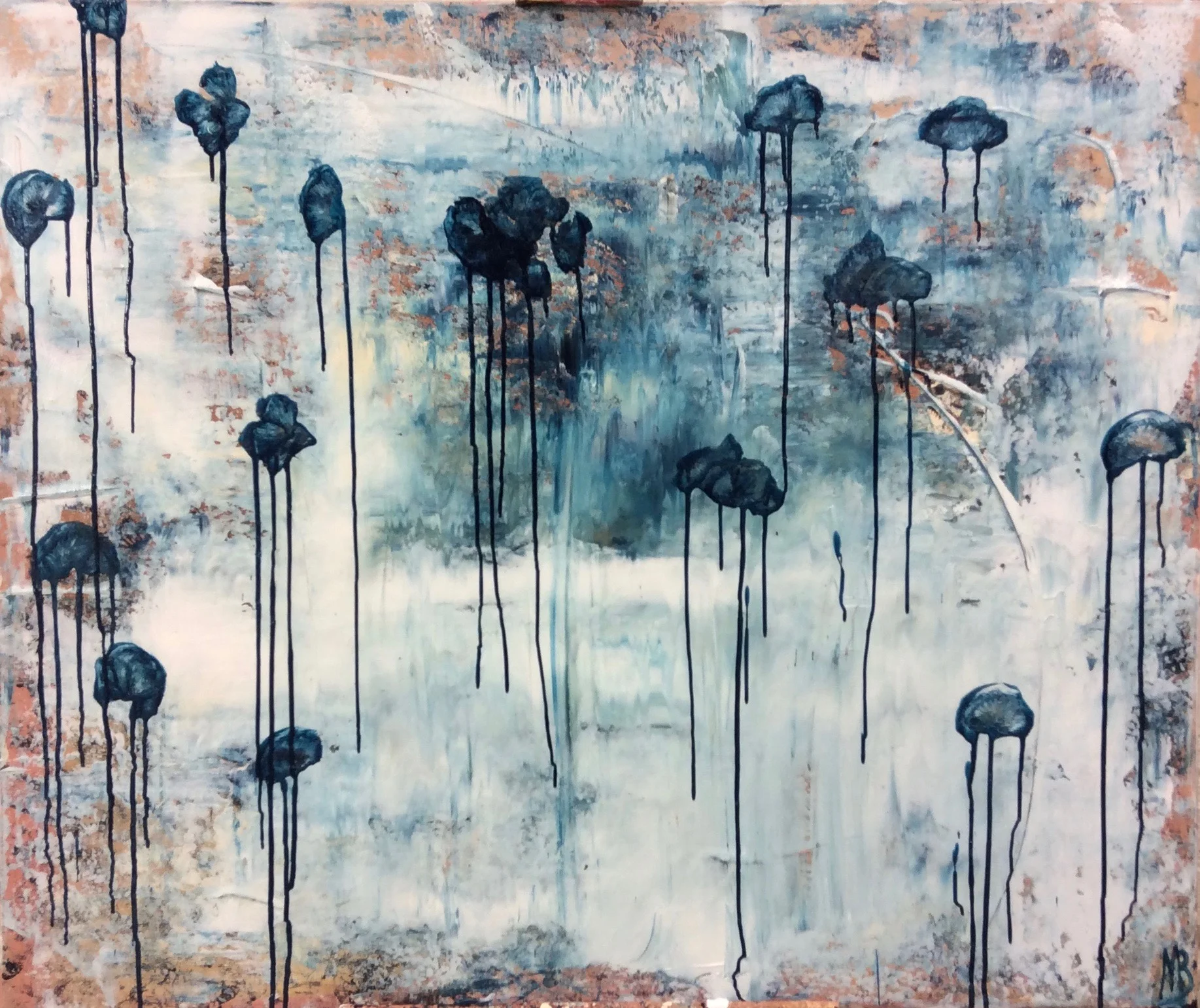 Pellava - Bomull, Acryl, 120x100, (myyty)