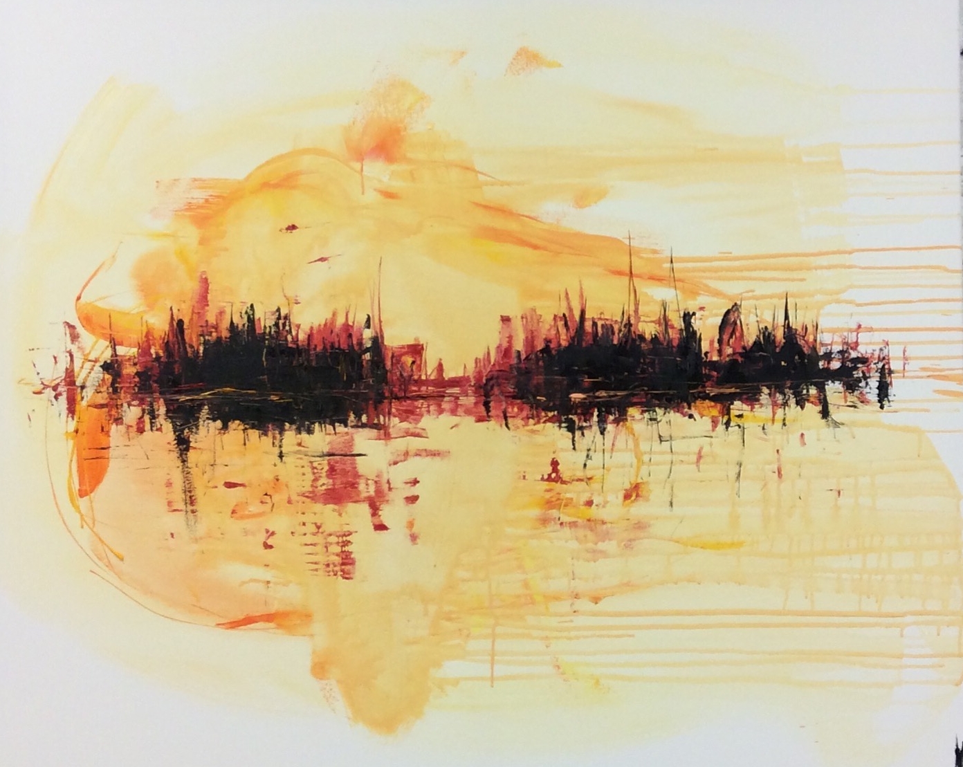 TULITAIVAS, ACRYL, 120X100, (MYYTY)