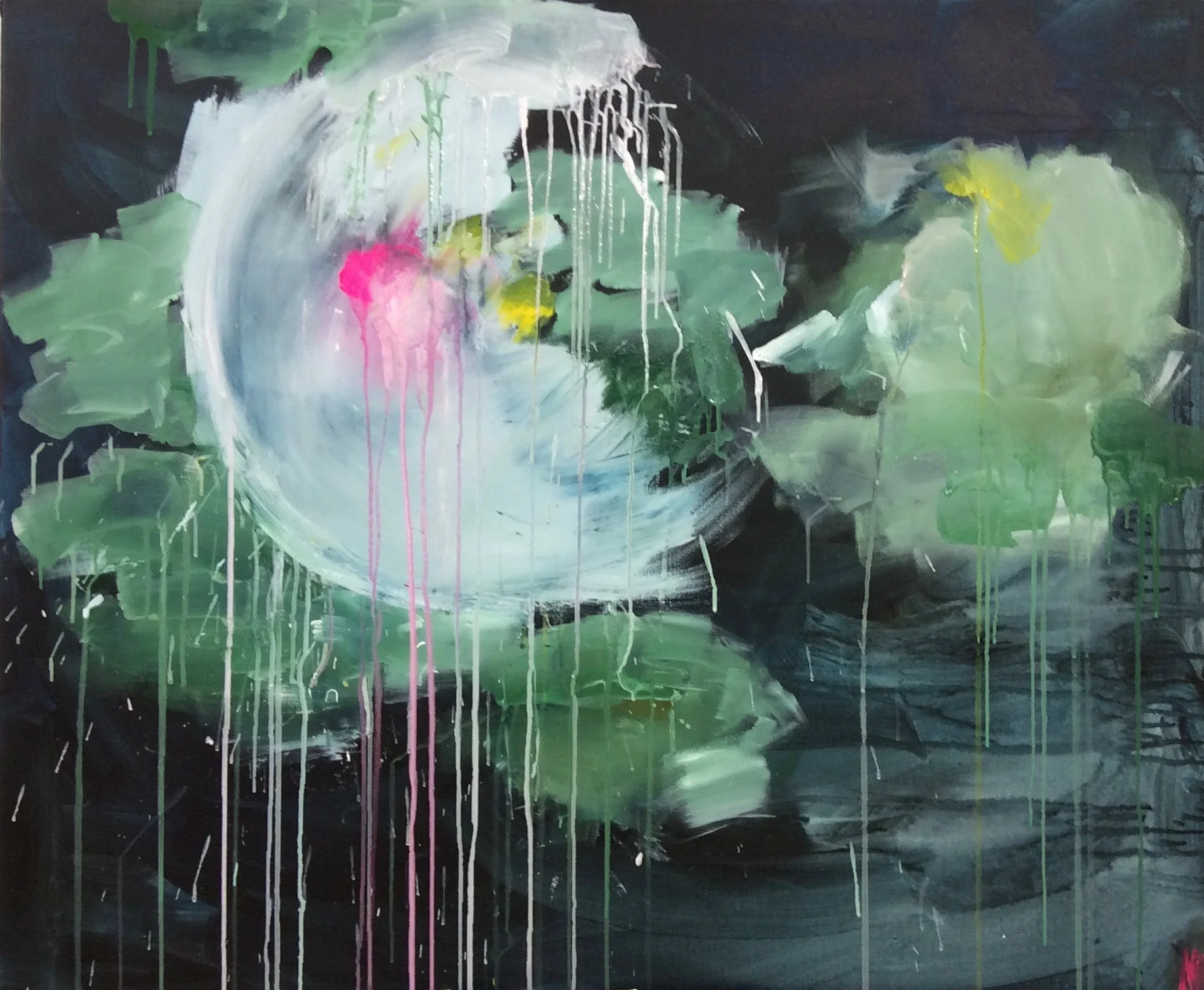 Lumpeenkukka, Acryl, 120x100 (myyty)