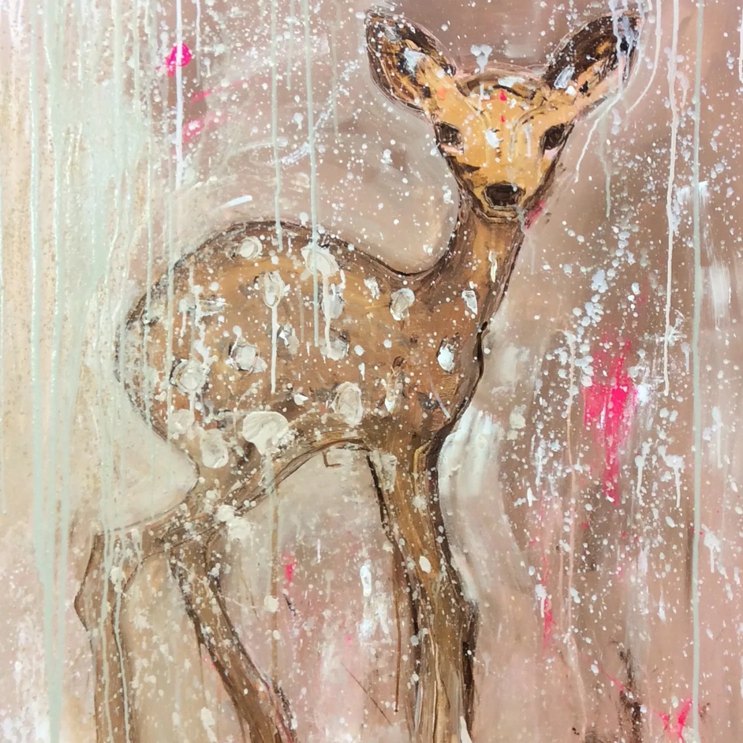 Magical Snow, 120x100, Acryl (myyty)