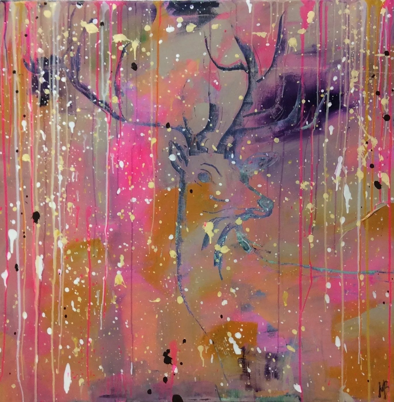 Pohjolan Kuningas, 100x100, Acryl (myyty)