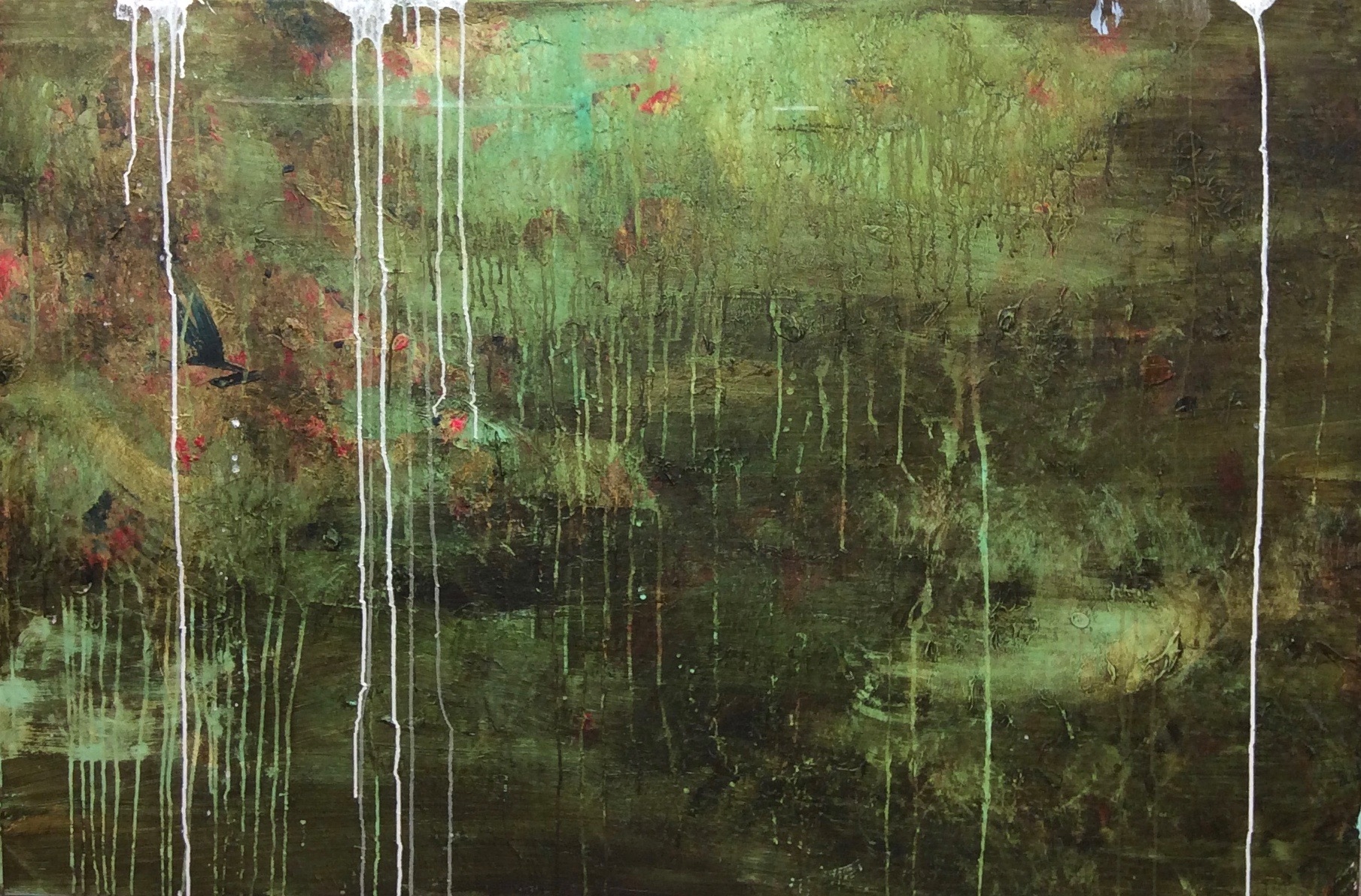 I'll Wait You In Secret Wild Places, Acrylic on Canvas, 100x150 (myyty)