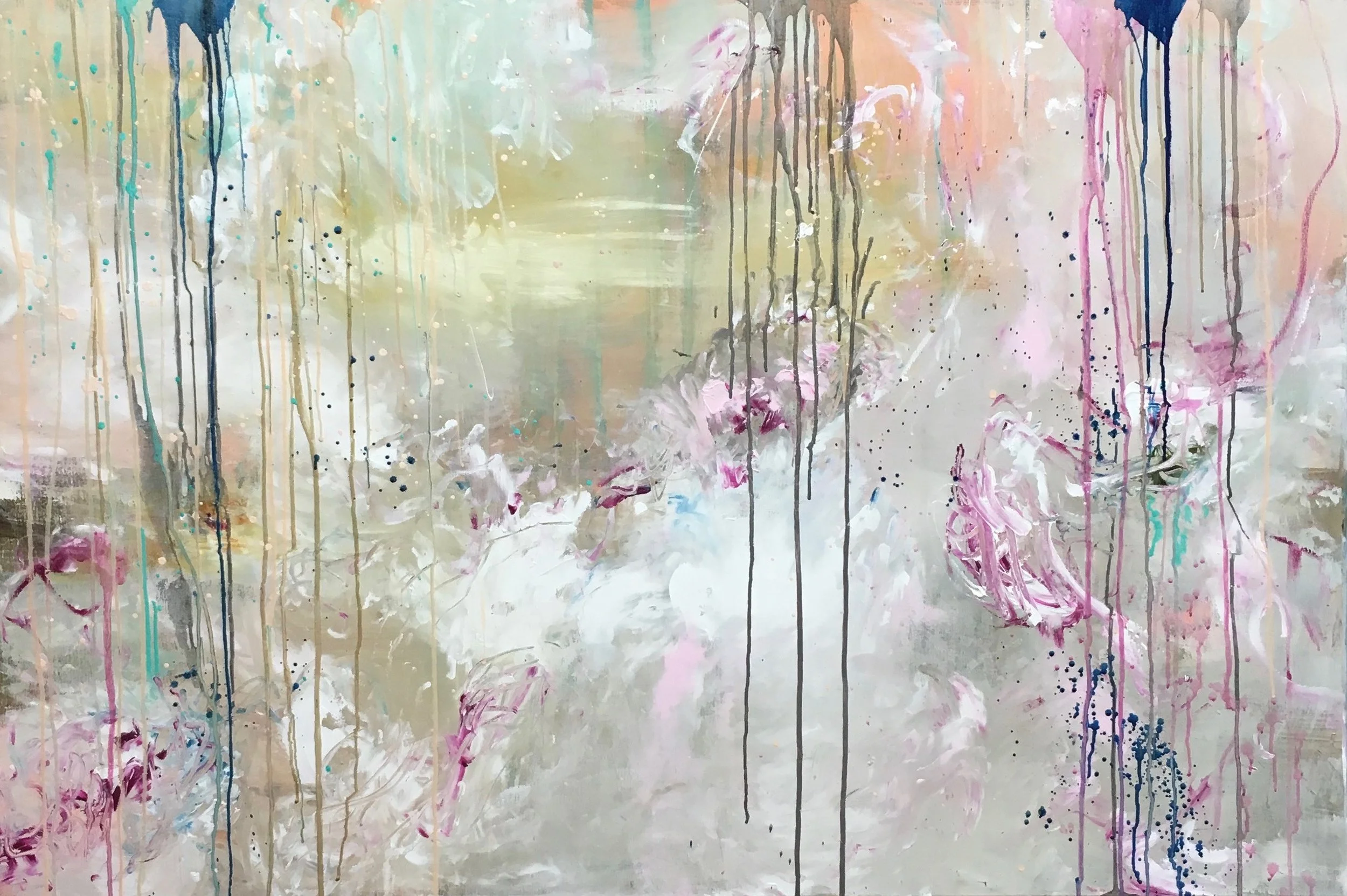 Sky Is Different For Everyone and Same For Everything, 100x150, Acrylic on Canvas (ei vapaa)