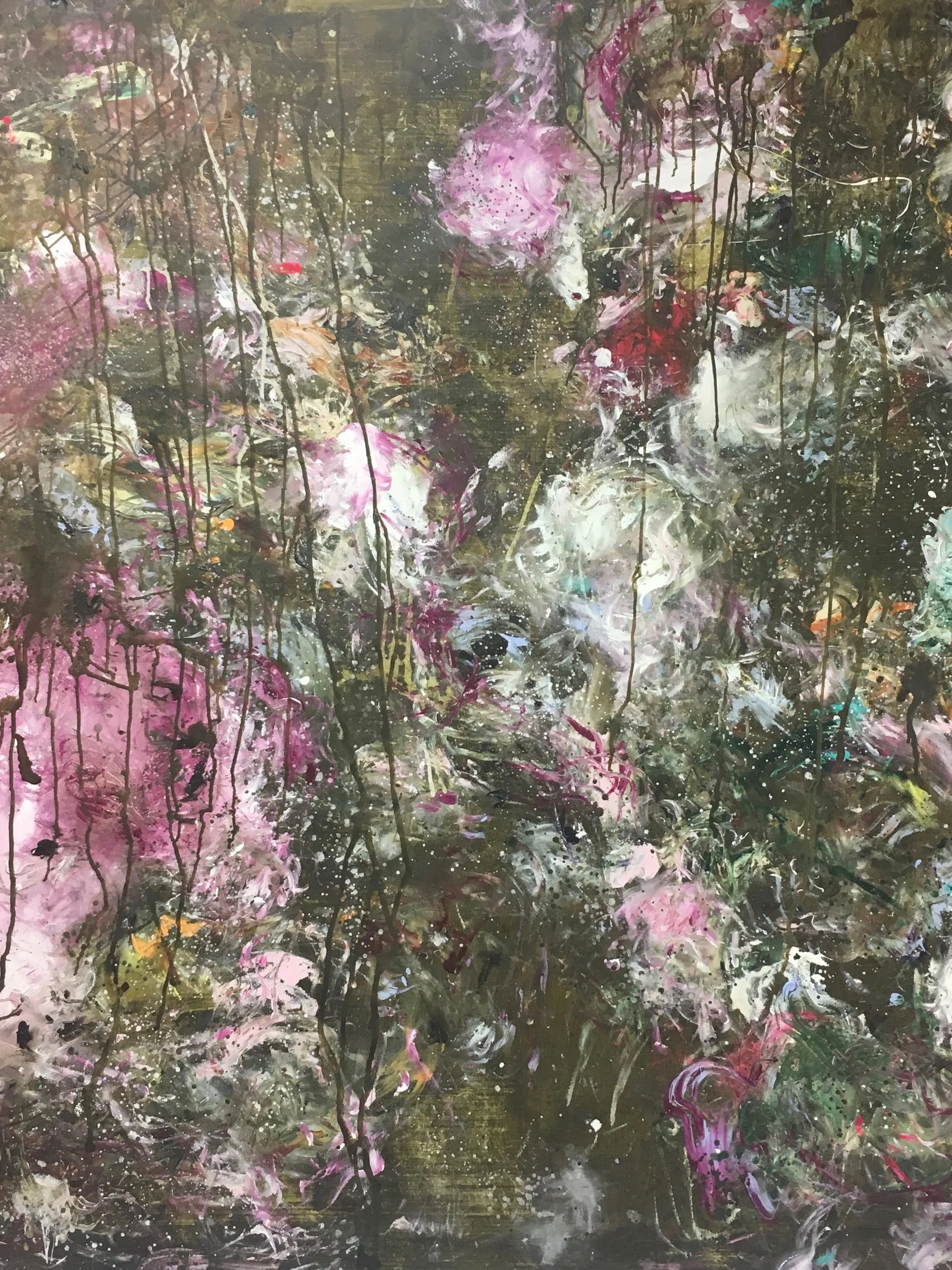 Oi Käkkärämännyt ja Kuusipuut, Acrylic on Canvas, 210x160