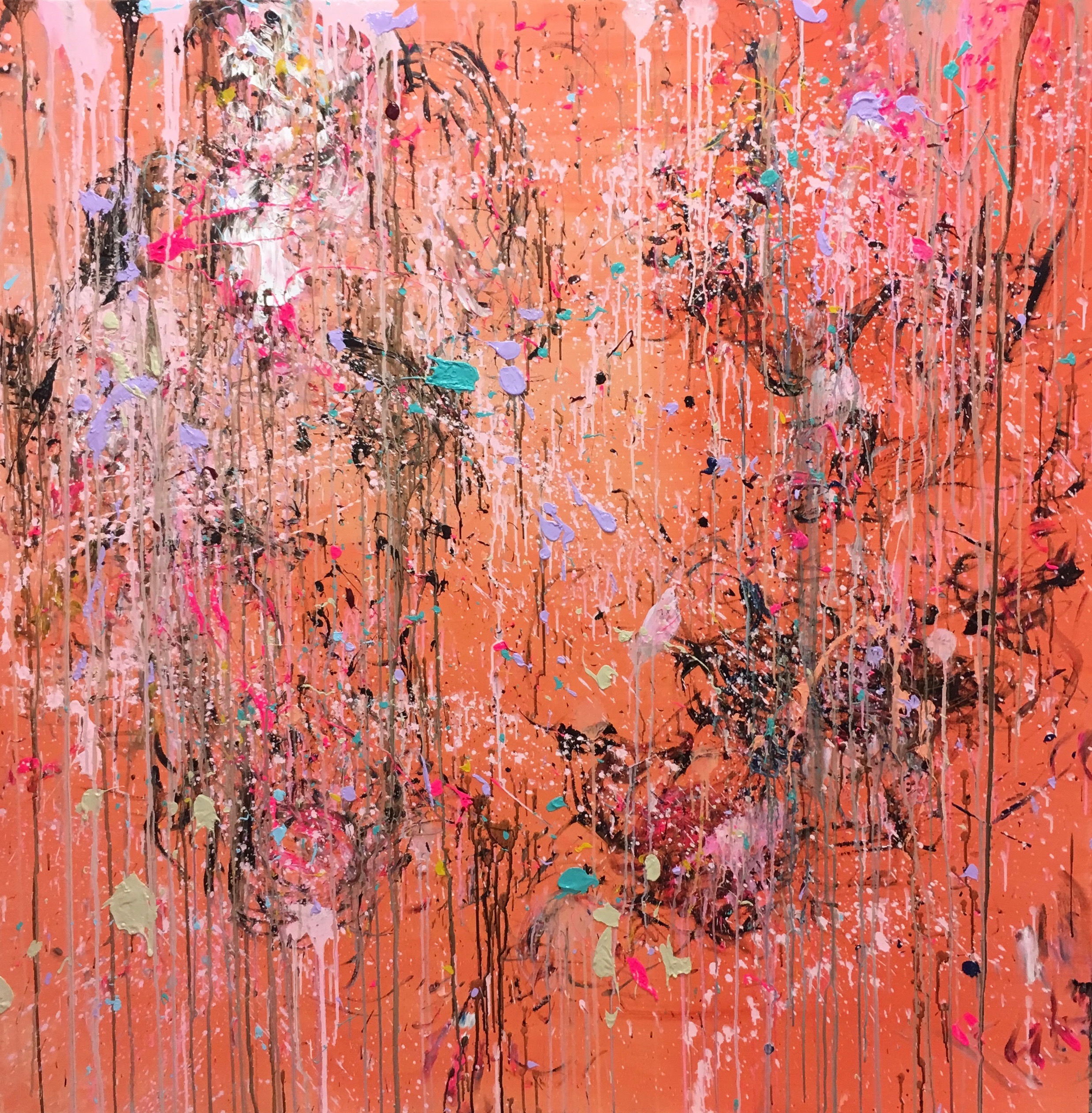 Ääni Äänen Takaa, 150x150, Acrylic on Canvas (ei vapaana)