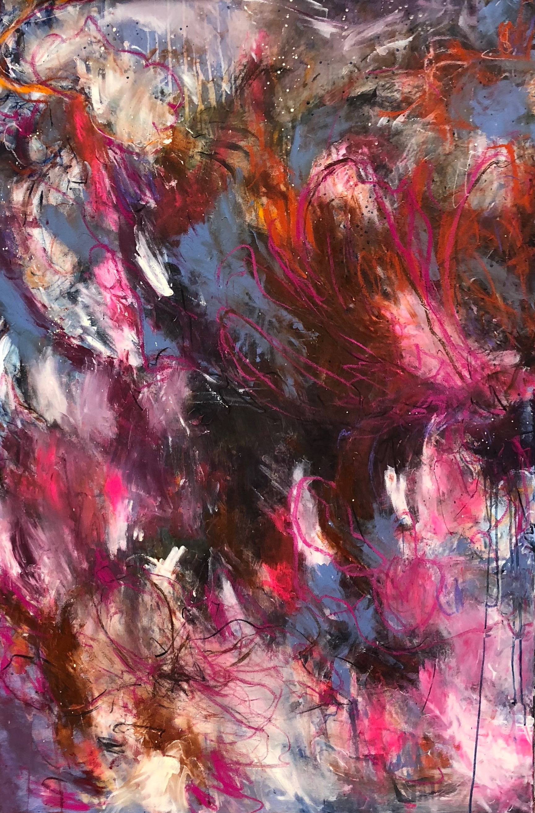 HEAR MY PAIN HEAL, 150X100, SEKATEKNIIKKA (myyty)