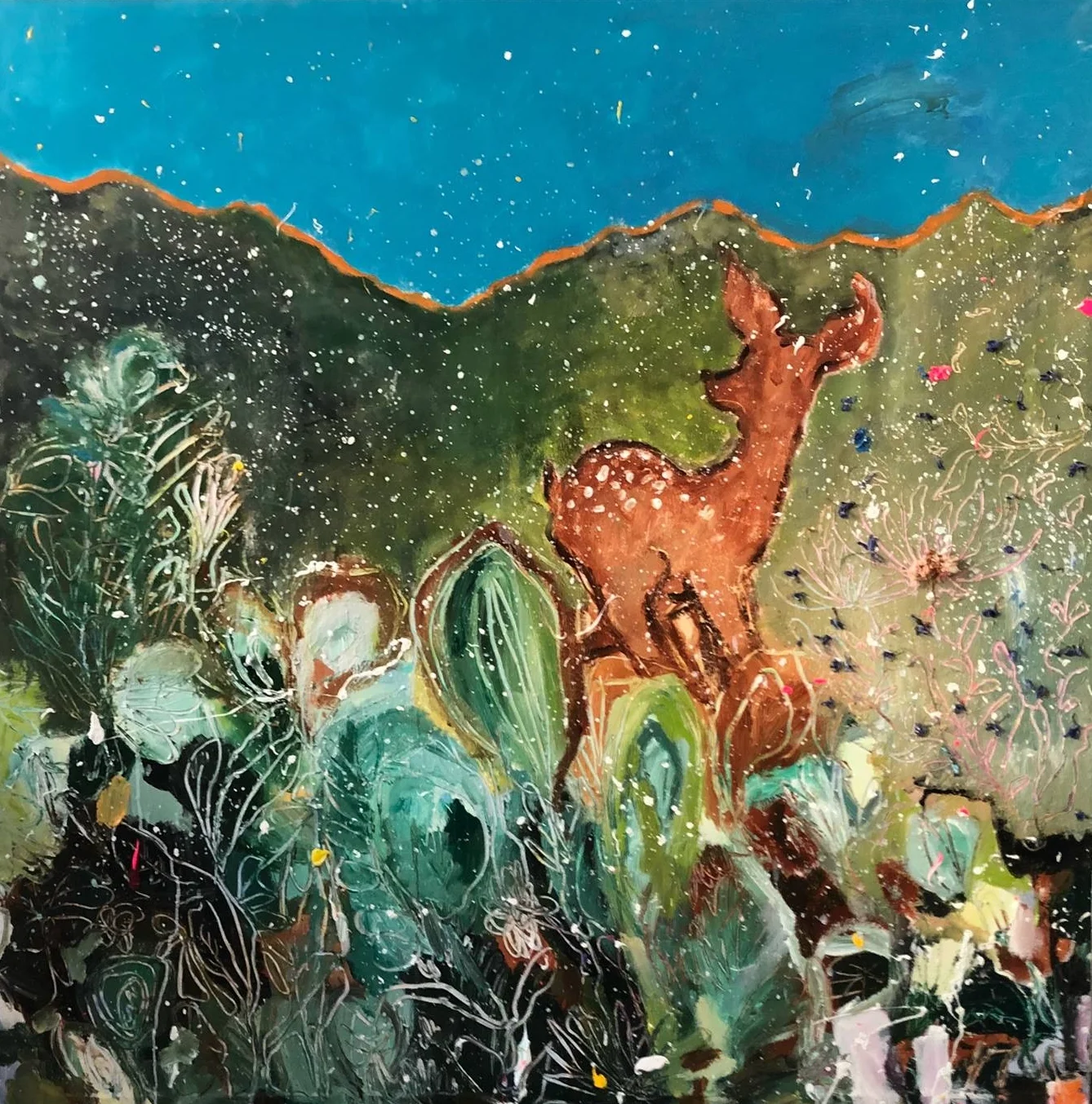 Waiting For The Rain, Acrylic, 150x150 (ei saatavilla)