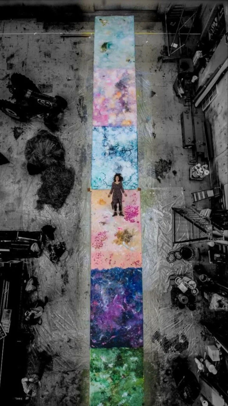 OMG!, Installation, Acrylic on Canvas, 2000x200
