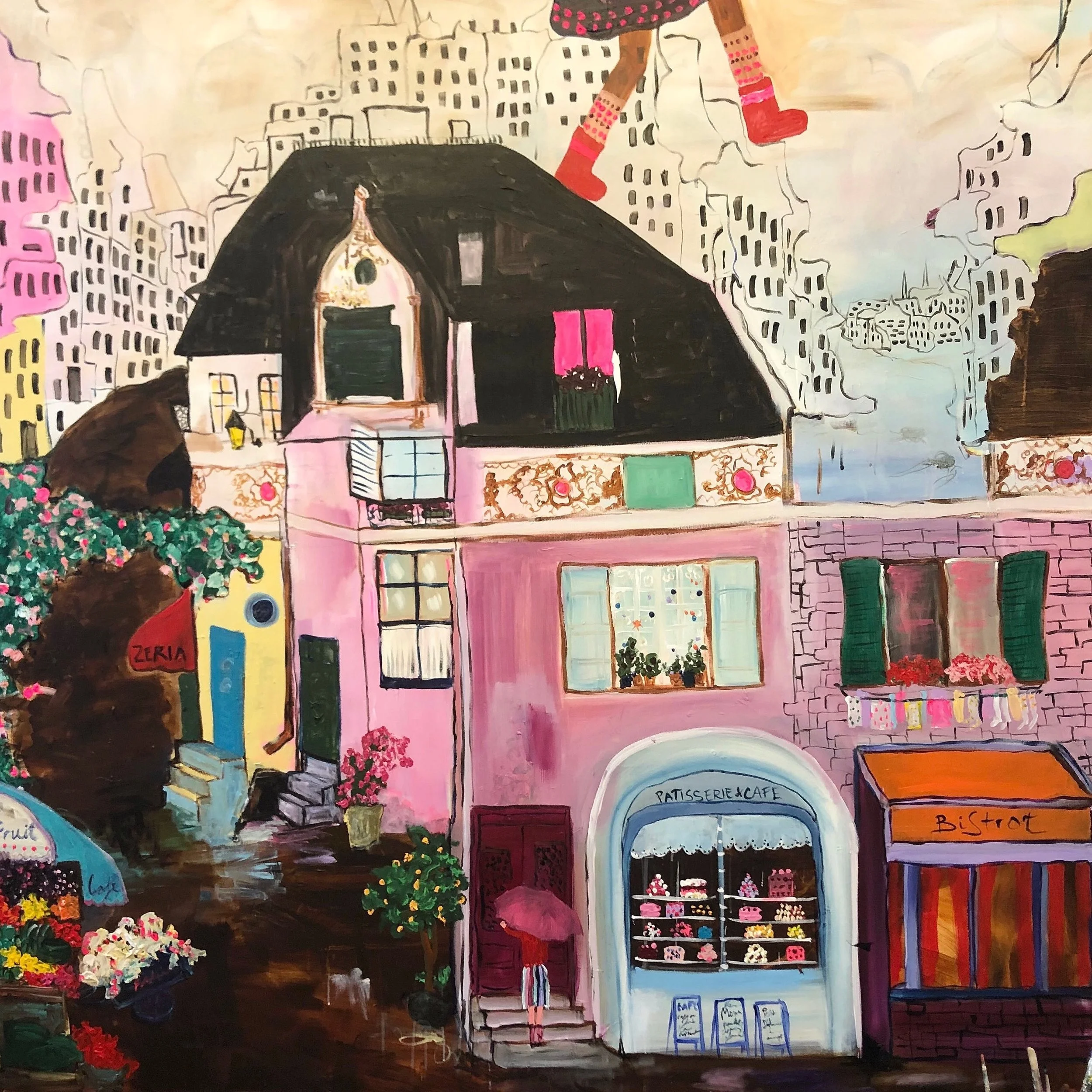 Ordinary Lives, 180x180, Acrylic on Canvas