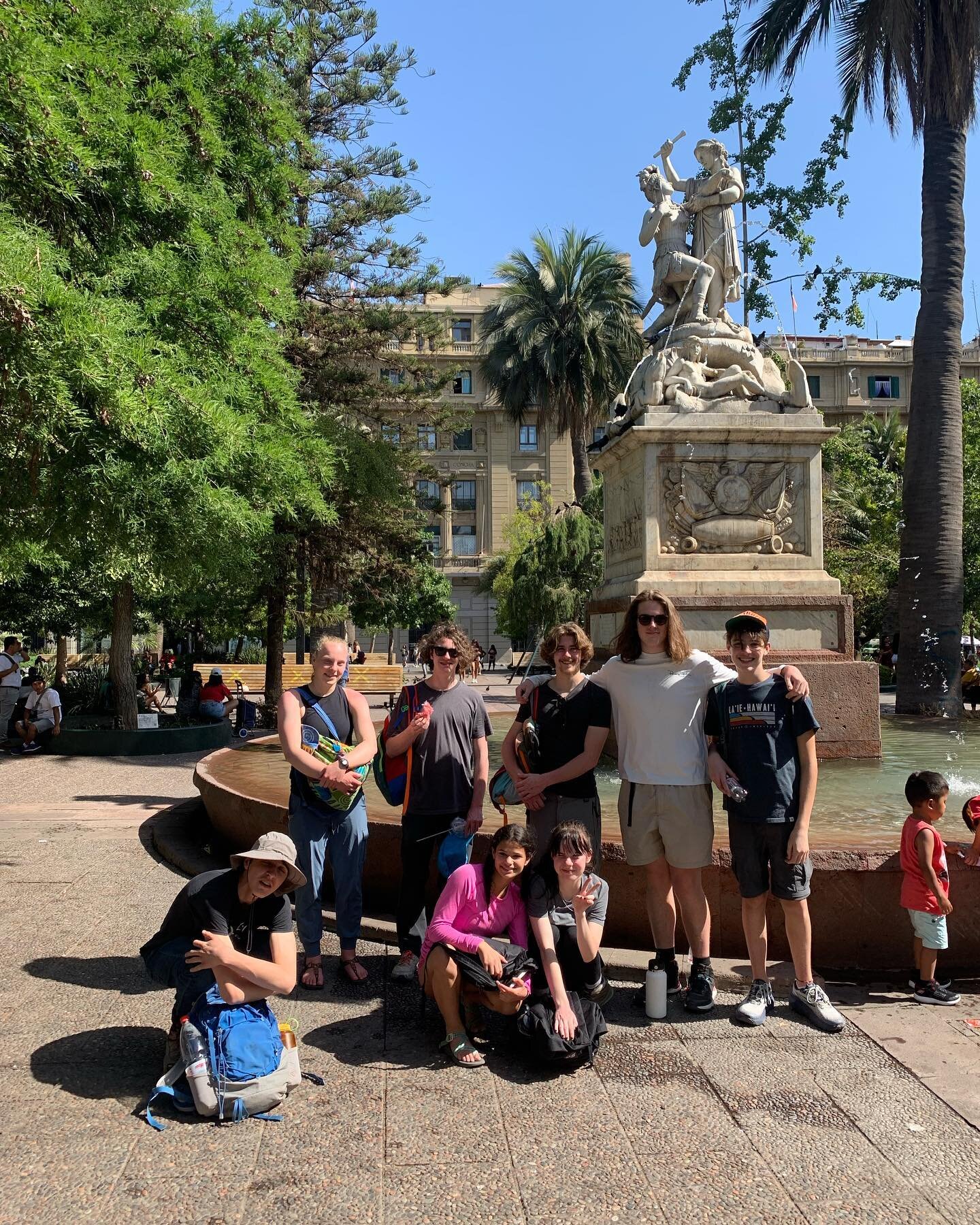 Visiting the Cathedral in Santiago, Spanish classes, and street art in Bellavista.