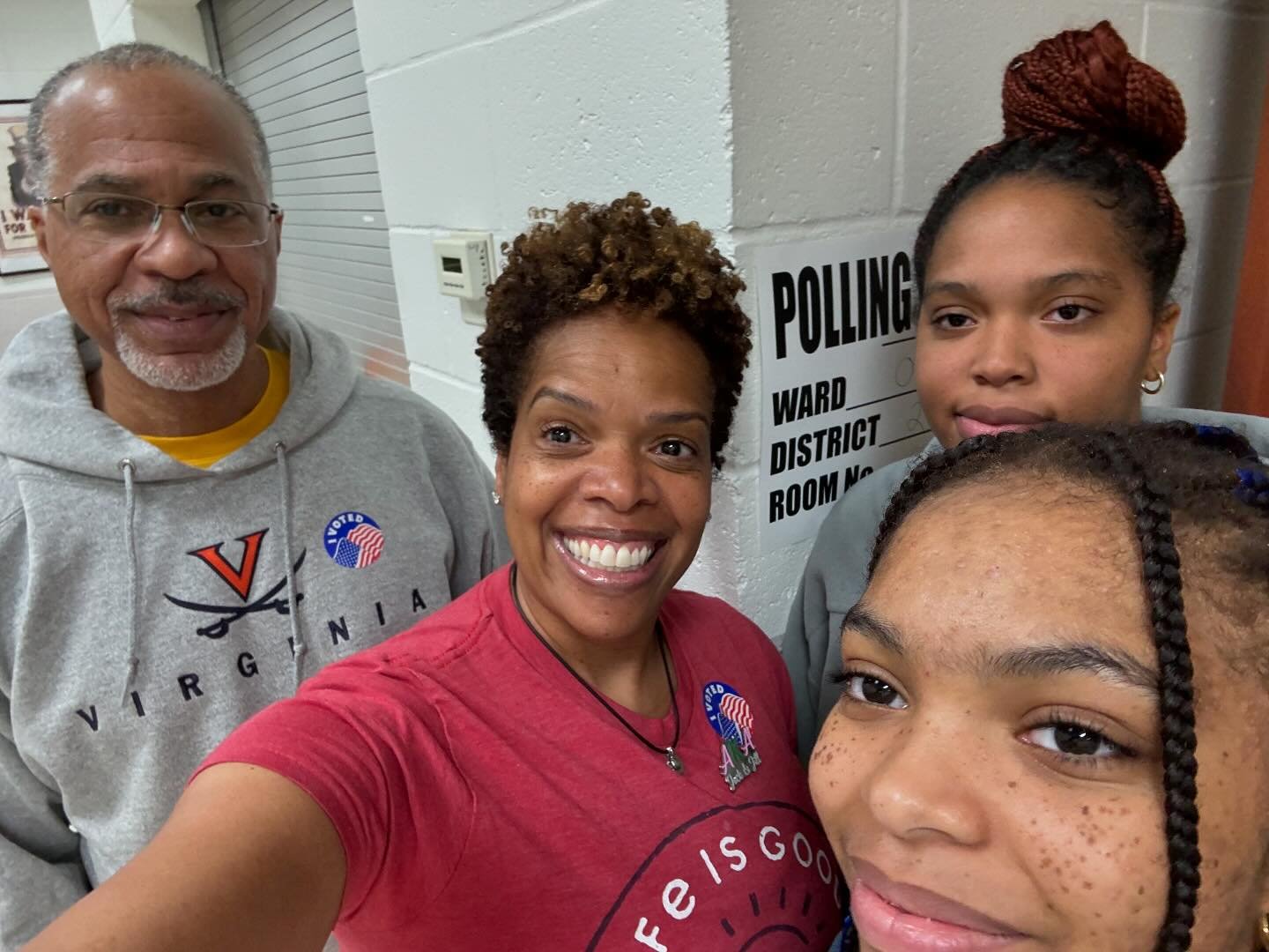 #Vote2024&hellip;Let&rsquo;s make History Ya&rsquo;ll!  We are better together! #weareone ❤️

My family stays annoyed with me and my video and picture taking shenanigans, #realtalk 🤷🏽&zwj;♀️ 😂 but so what?!! 🙌🏾🥰 This is History and I couldn&rsq