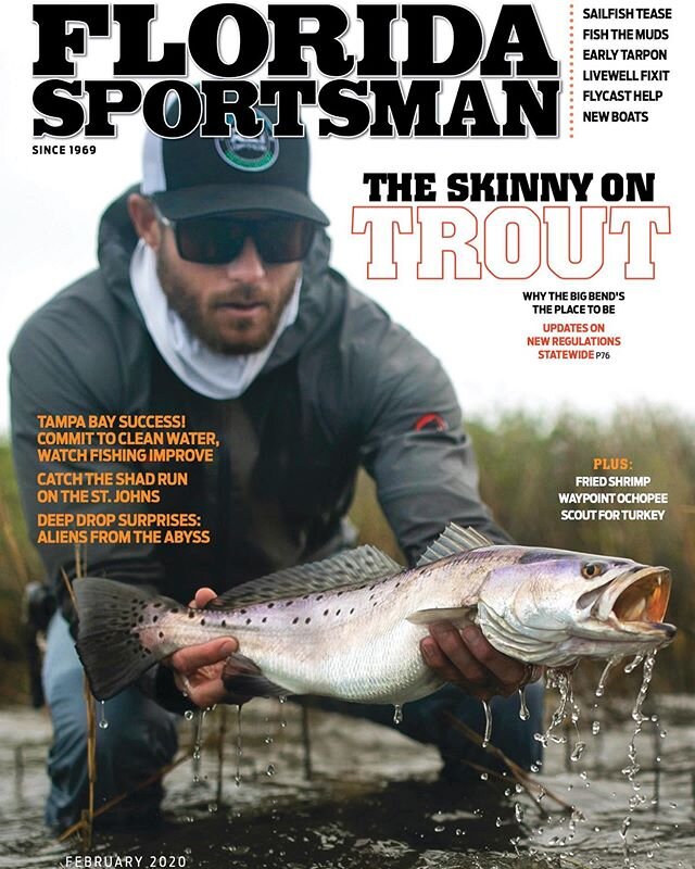 &ldquo;On the Cover: Captain Matt Chipperfield with Spotted Seatrout. Photo Gabe Lefebvre&rdquo;
&bull;
This is surreal. Gator Trout have given me so much over the last 4 years. This particular fish landed me on the cover of my favorite magazine and 