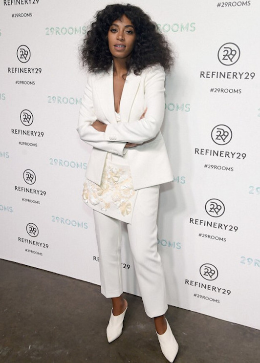 Solange attends Refinery 29's NYFW event in 3.1 Philip Lim (2015)