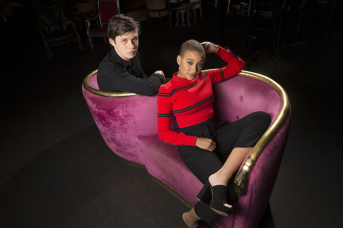 Amandla in Fendi with 'Everything, Everything' co-star Nick Robinson for LA Times (Allen J. Schaben / Los Angeles Times)