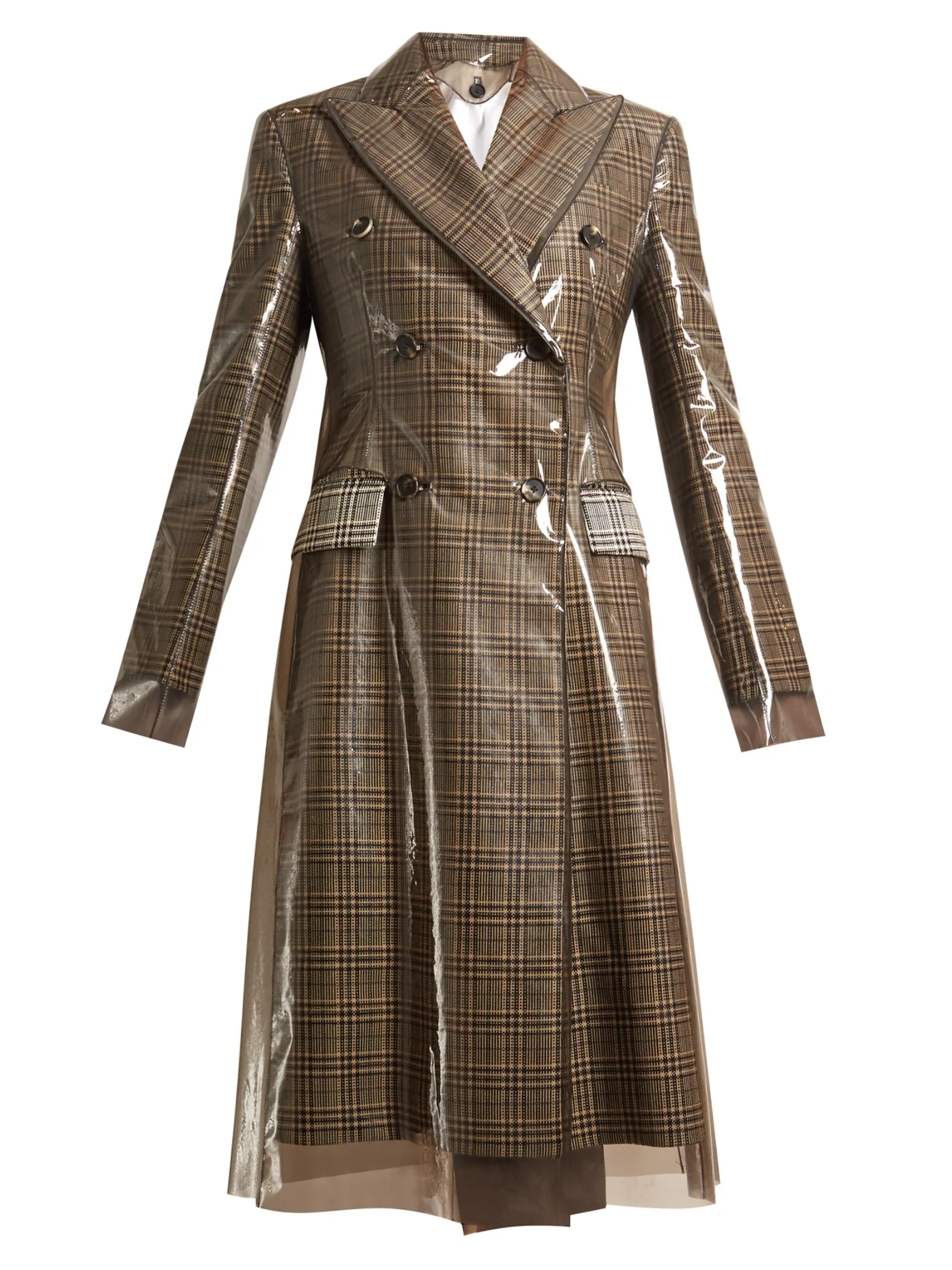  https://www.matchesfashion.com/us/products/Calvin-Klein-205W39NYC-Layered-double-breasted-checked-coat--1168198 