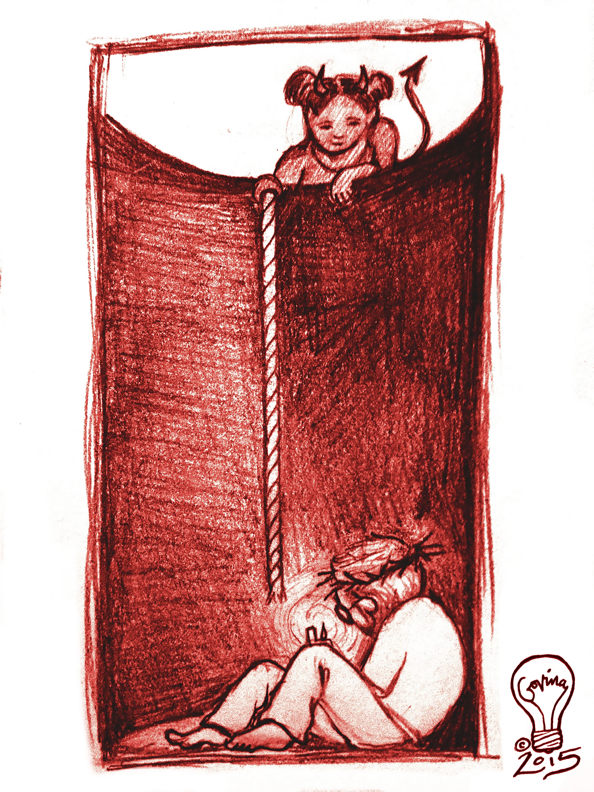 Where she found him...