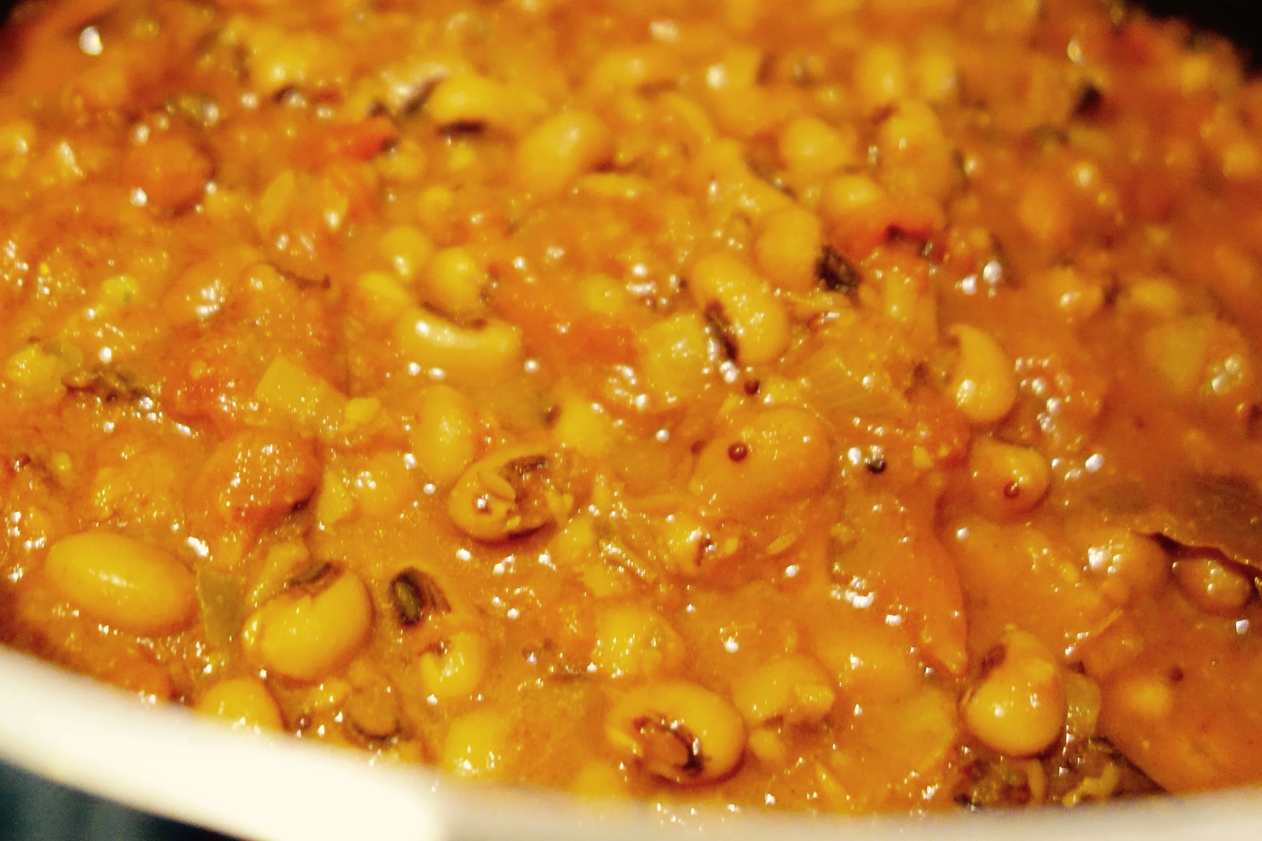 Lovely, warming bean curry