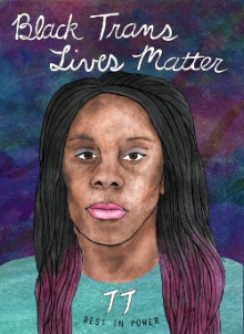 A portrait of TT Saffore by Melisa Stephen of For The People Artists Collective