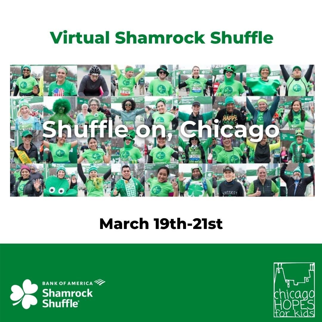 The virtual Shamrock Shuffle is coming up soon and it is a great kickoff to running and training season in Chicago! The virtual event will be the weekend of March 19th-21st. The Shamrock Shuffle is a great way to start training for the Bank of Americ