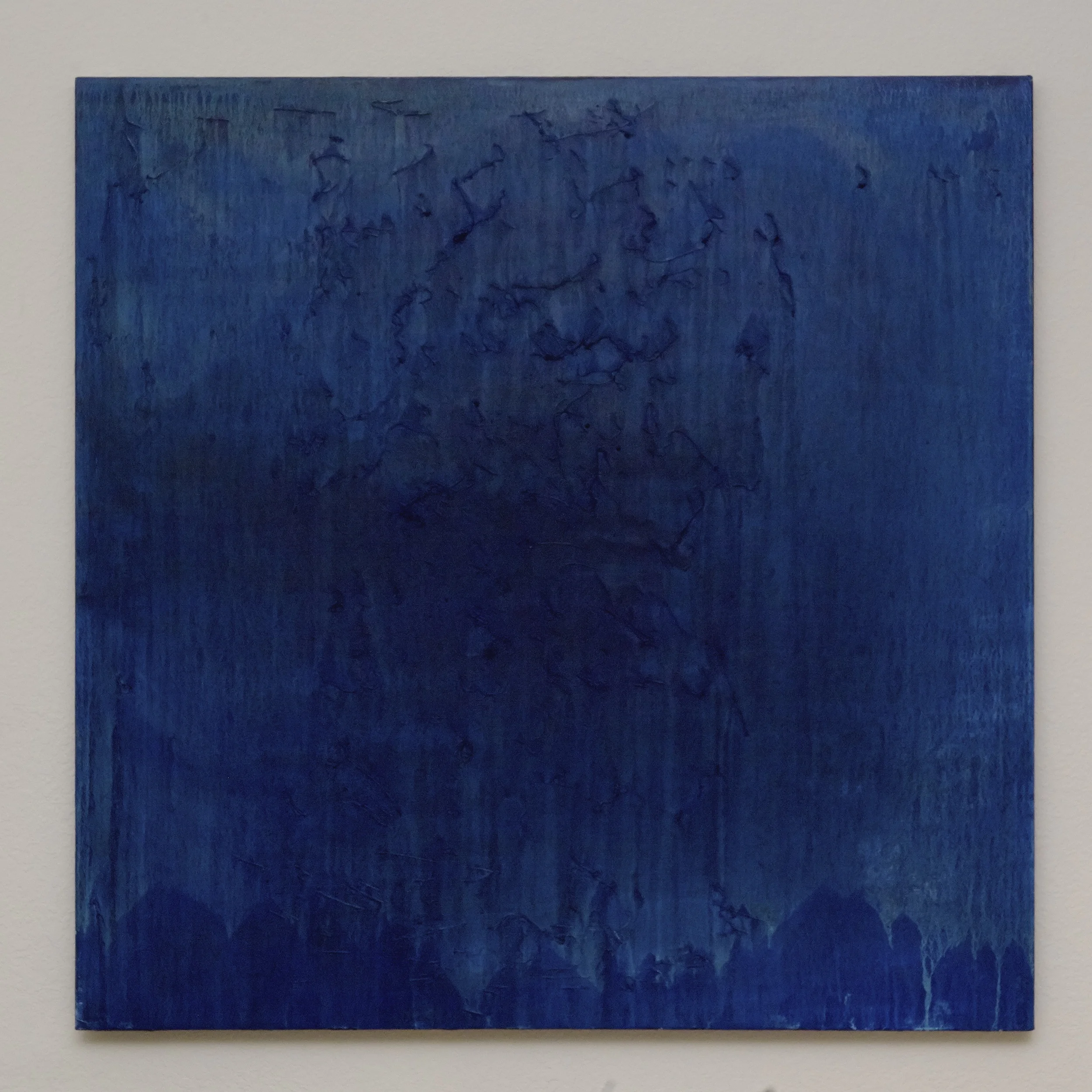 Untitled , oil and thread on canvas, 36 x 36