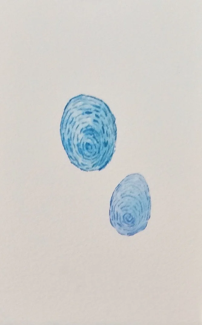 Untitled , watercolor on paper, 3 x 5