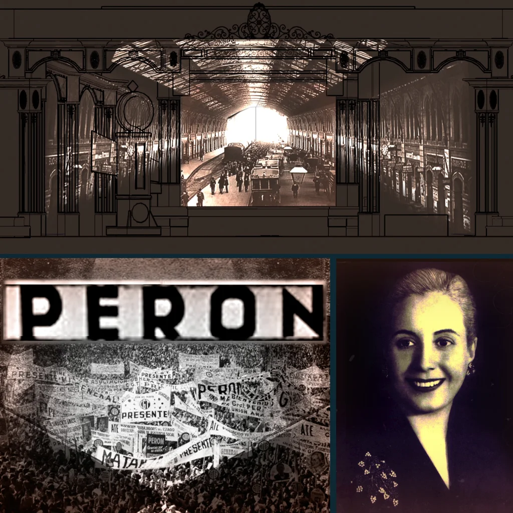 Evita : Flat Rock Playhouse Video Design