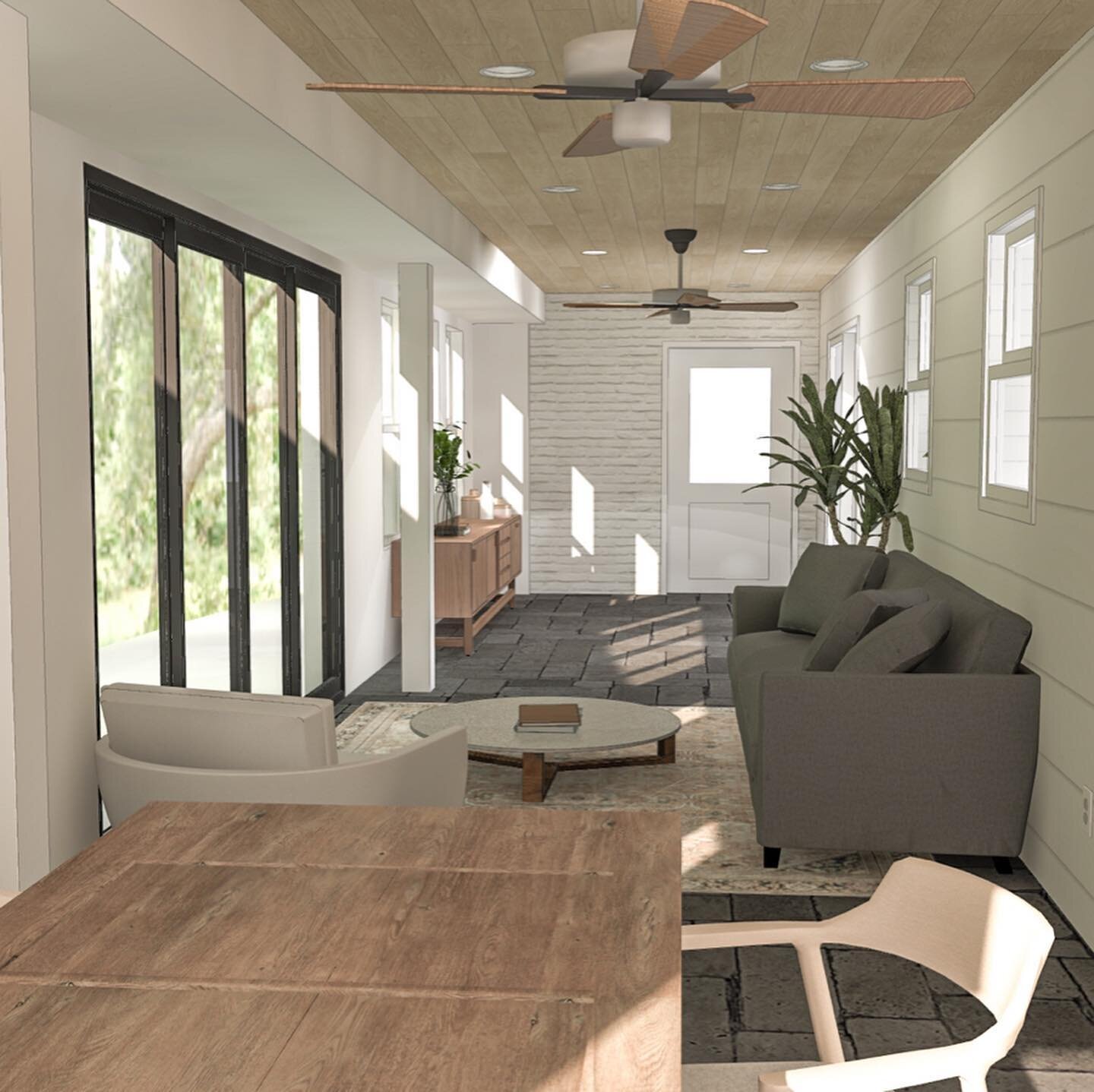 Ever feel like you just can&rsquo;t imagine how a space would look remodeled? You aren&rsquo;t alone! 
A friend of mine, @taylor_madehomes is remodeling this dreamy home, and we created these renderings of the sunroom for him to show potential buyers