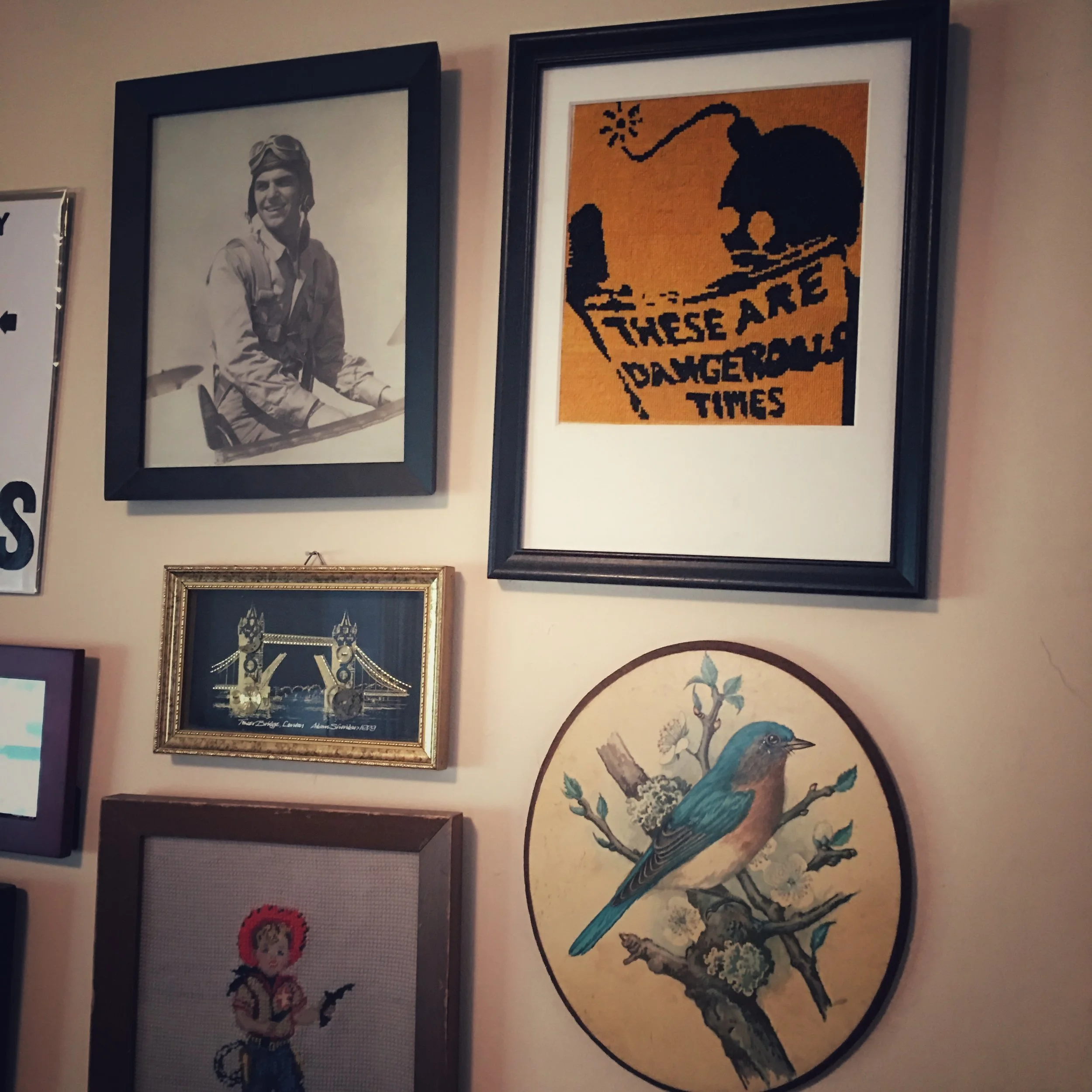 Betsy Greer's These Are Dangerous Times, Cross-stitch