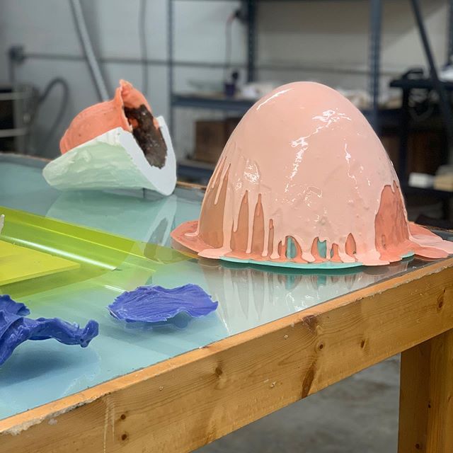 Got the opportunity to visit the studios of @bradleymarshall and @virginiagriswoldstudio this weekend in Nashville&mdash;thanks to both of you for having me and for sharing your thoughts on the ideas and processes that inform your work. Bradley is ma