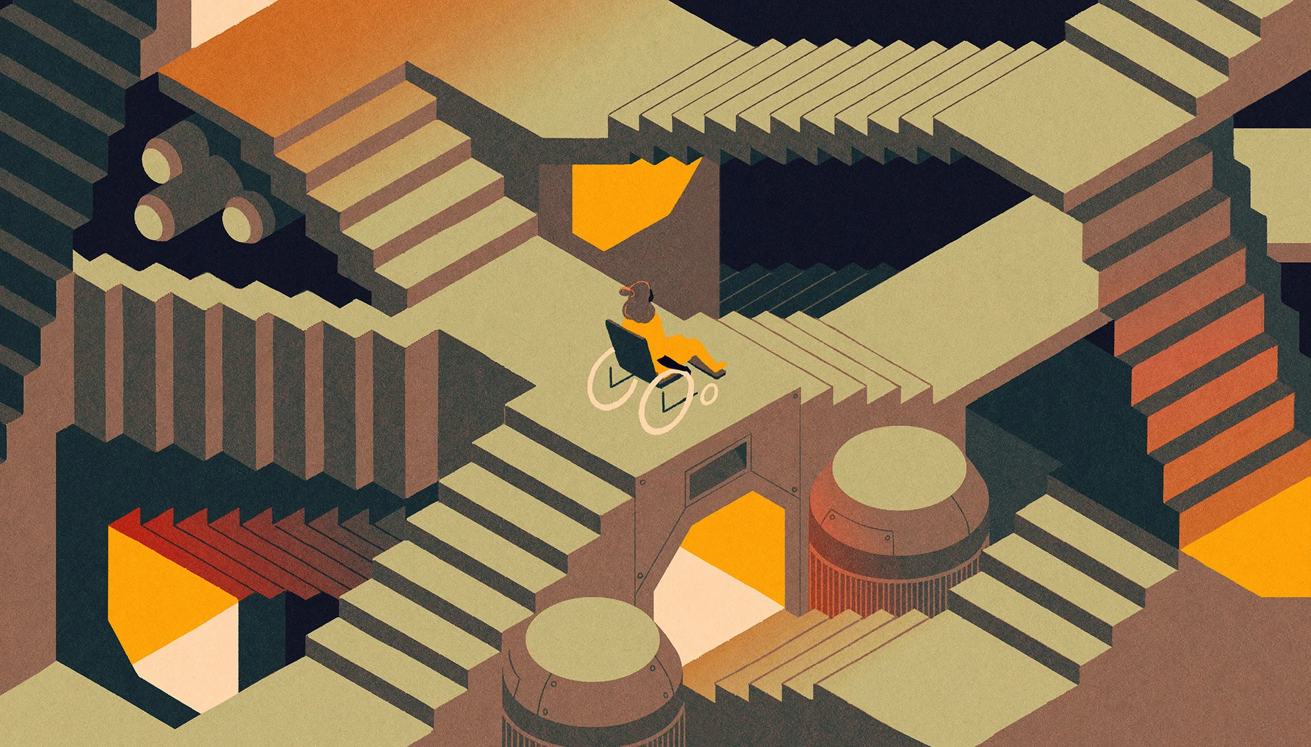 io9, <a href="https://io9.gizmodo.com/staircases-in-space-why-are-places-in-science-fiction-1827966642">Why Are Places in Science Fiction Not Wheelchair-Accessible?</a>