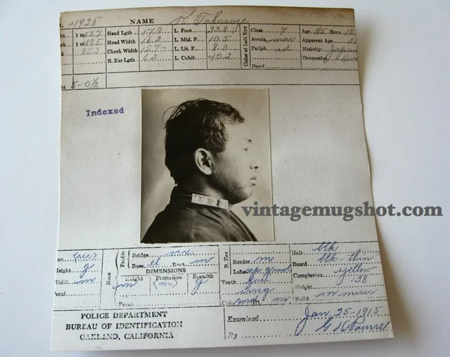 1917 - Japanese Suspected Gunman