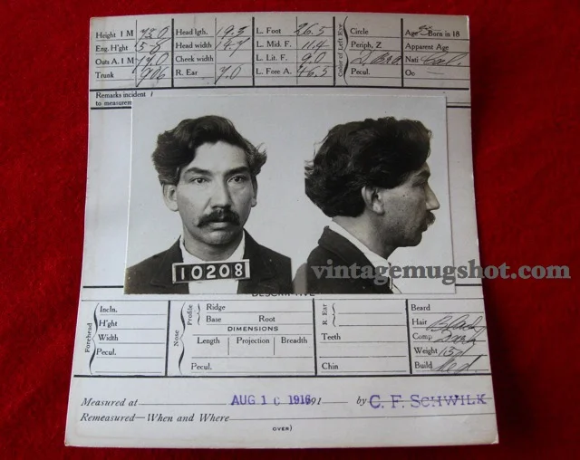 1916 - Moustached Rapist Teamster