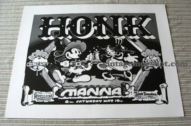 1975 - Rick Griffin Honk Dance Concert Poster 1st