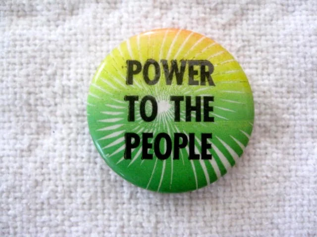 "Power to the People" Button