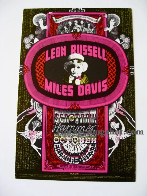 1970 - Miles Davis Concert Postcard BG 252