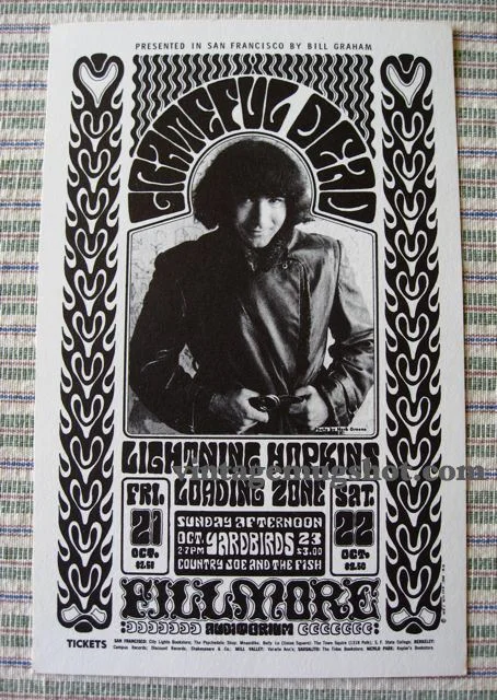 1966 - Grateful Dead Concert Postcard BG 32