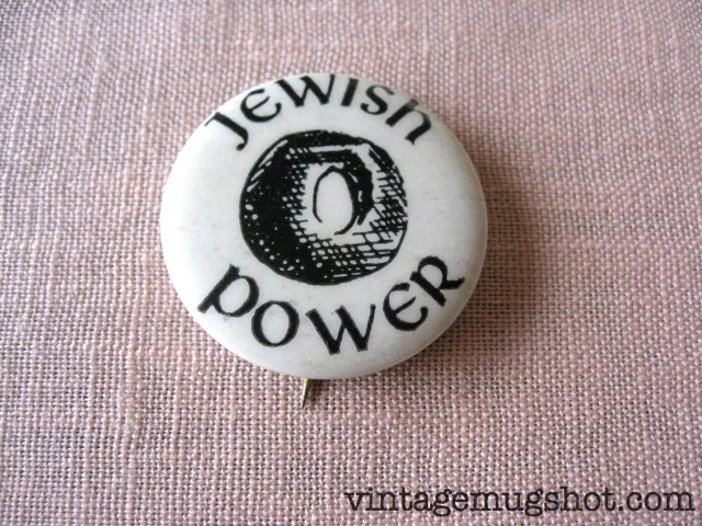 "Jewish Power" Bagel Button