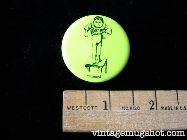 Stoned Dayglow Button