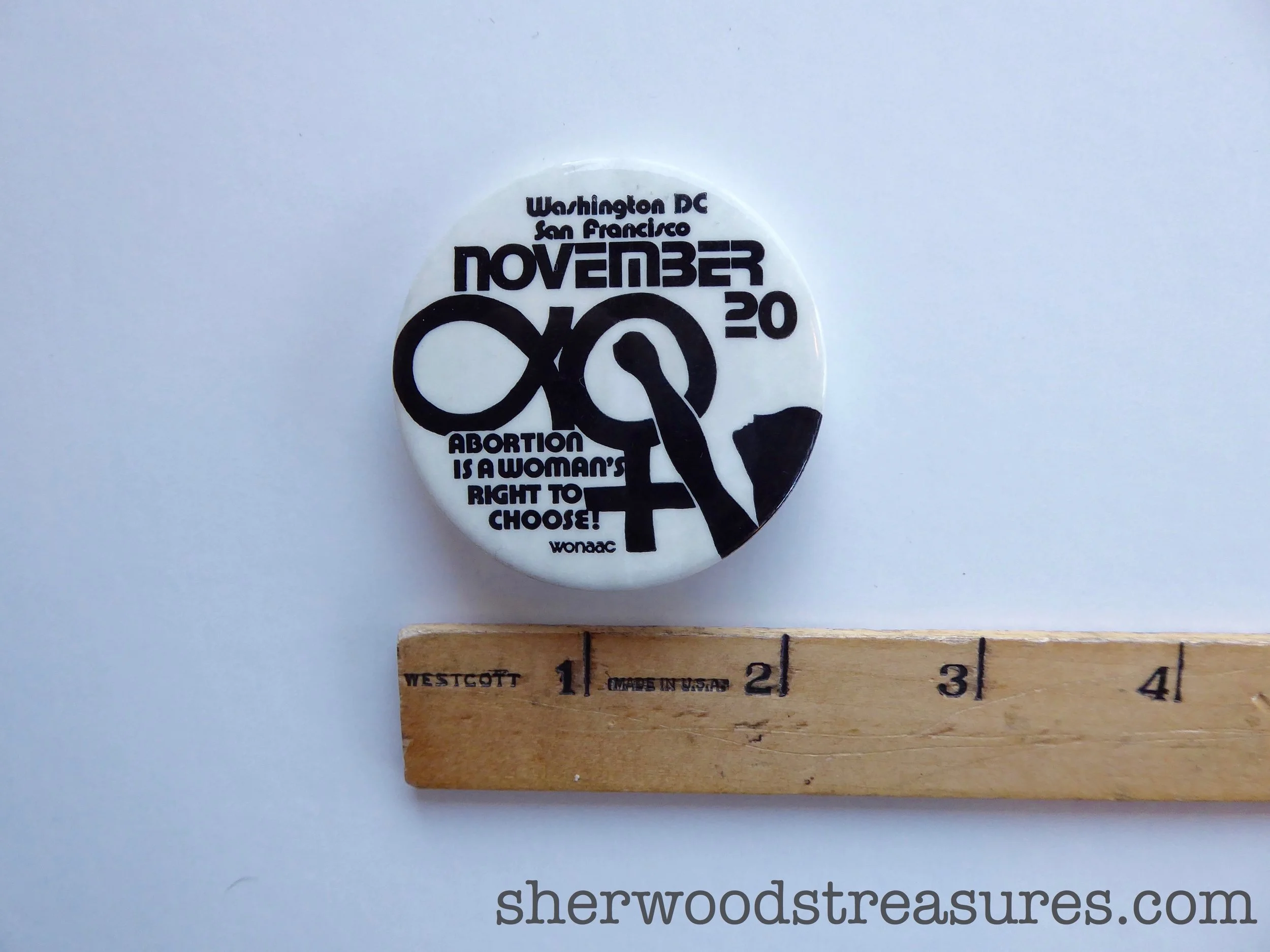Washington San Francisco Abortion Rights Women’s Cause Button