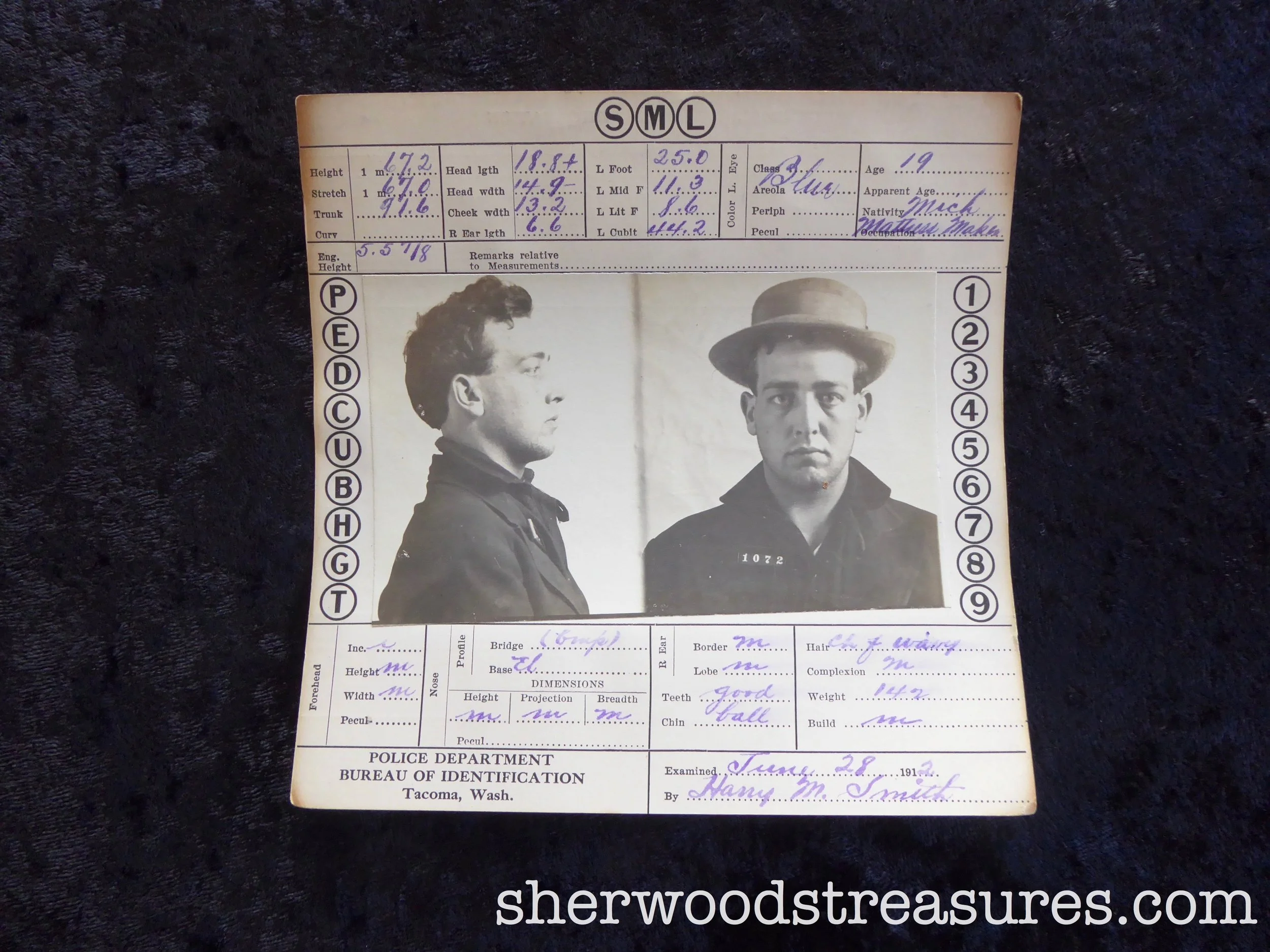1912 - 19-Year-Old Purse Snatcher